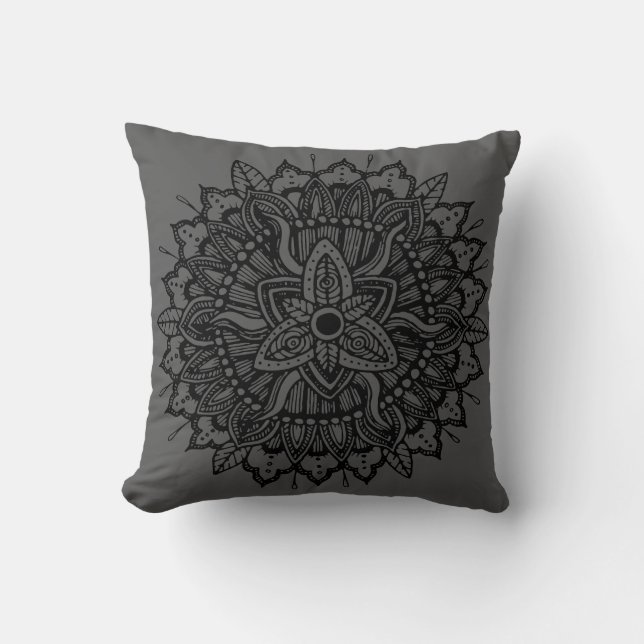 Oreiller à lancer Mandala Ornament (Recto)