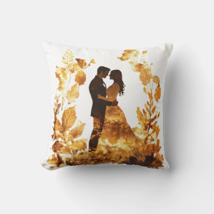 Oreiller à lancer Mariage d'automne rustique