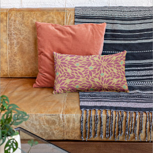 Oreiller à lancer moderne rose/orange