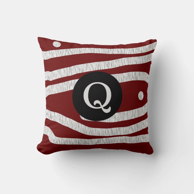 Oreiller à lancer Monogram "Vin de Bourgogne" Abst (Recto)