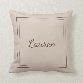 Oreiller à lancer monogramme