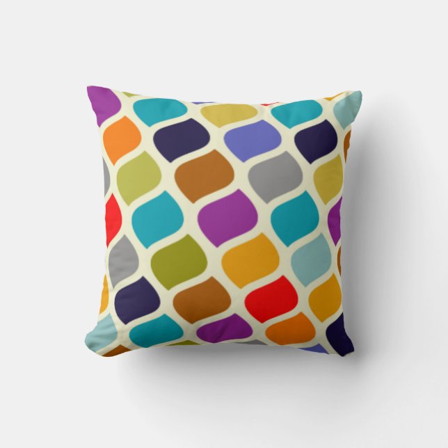 Oreiller à lancer Motif couleur Abstrait (Recto)