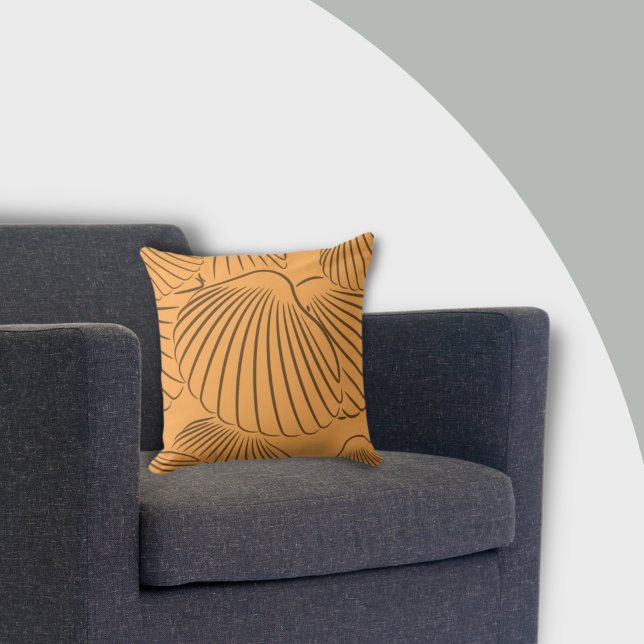 Oreiller à lancer Motif orange moderne (Créateur téléchargé)
