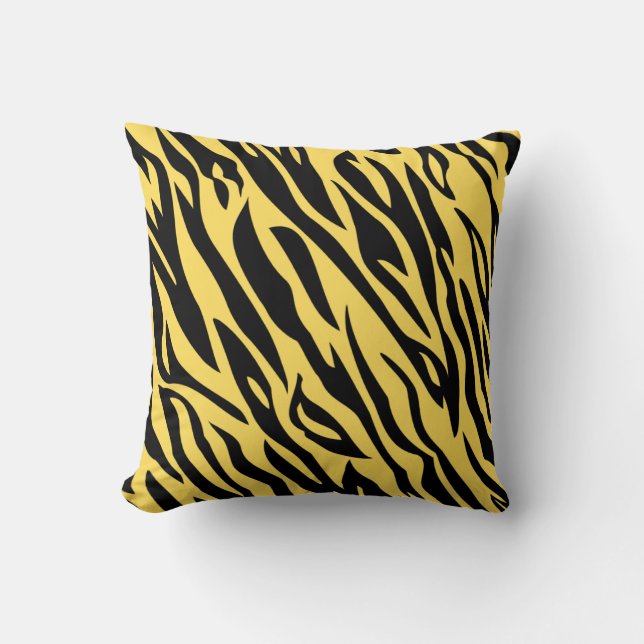 Oreiller à lancer Motif Tiger Gras (Recto)