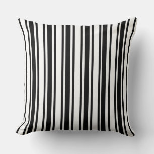 Oreiller à lancer noir/Chevron