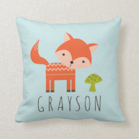 Oreiller à lancer personnalisé Little Fox
