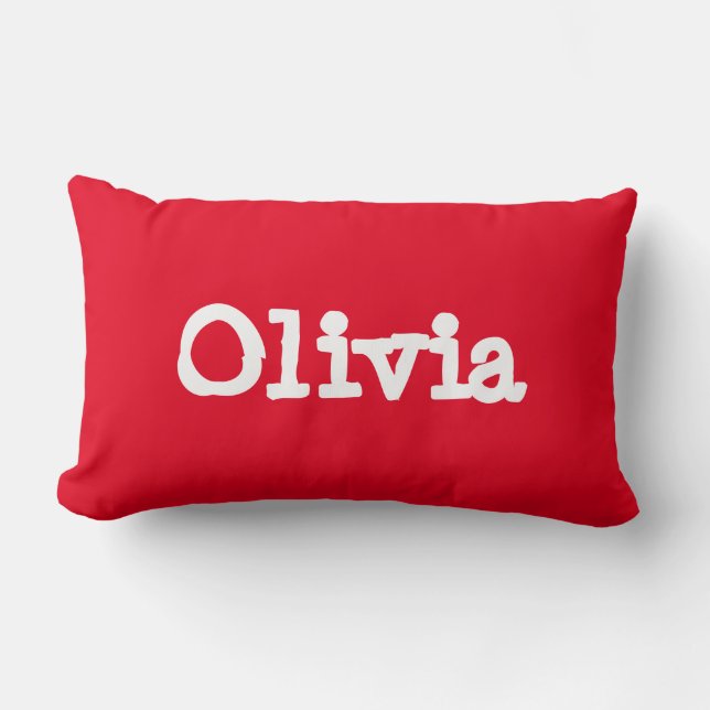 Oreiller à lancer personnalisé - Olivia (Recto)