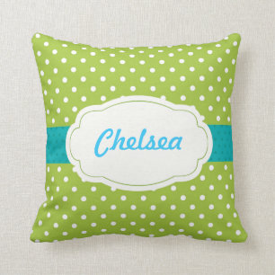 Oreiller à lancer personnalisé Pointe Polka