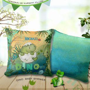 Oreiller à lancer personnalisé "The Dino-Mite"