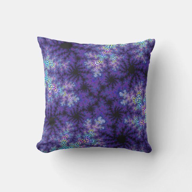 Oreiller à lancer personnalisé violet Pastel (Recto)