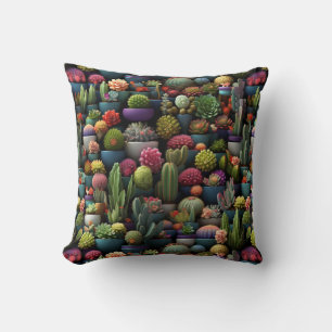 Oreiller à lancer Plantes du désert