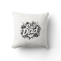 Oreiller à lancer Rad DAD - Coussin décoratif Cool
