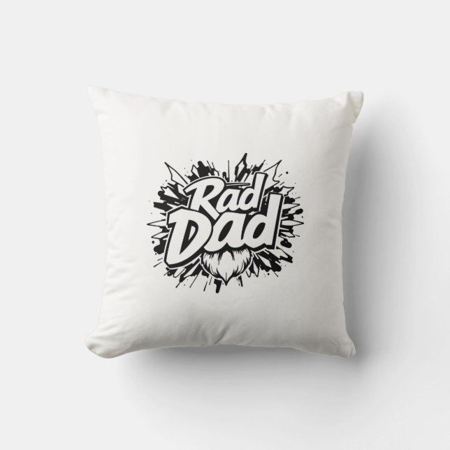 Oreiller à lancer Rad DAD - Coussin décoratif Cool (Recto)