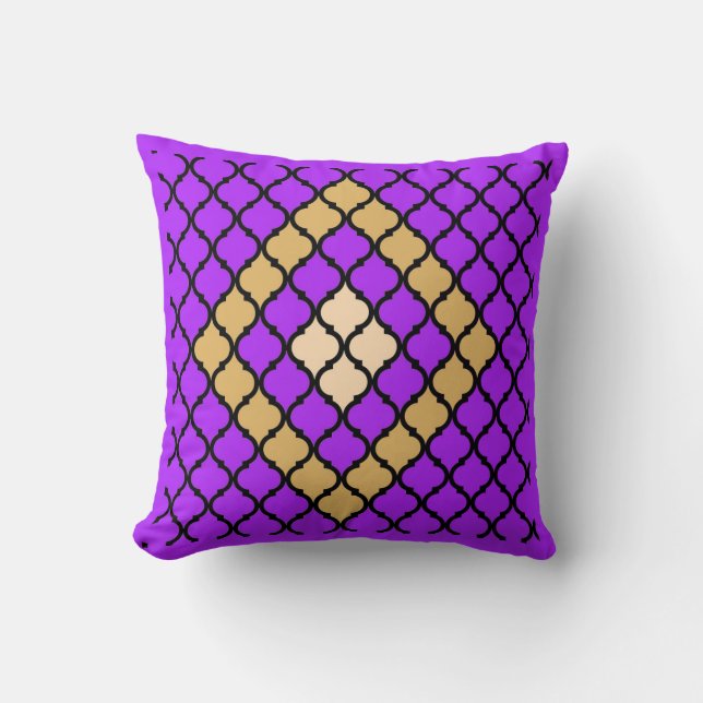 Oreiller à lancer réversible Lilac Honeypeb (Recto)