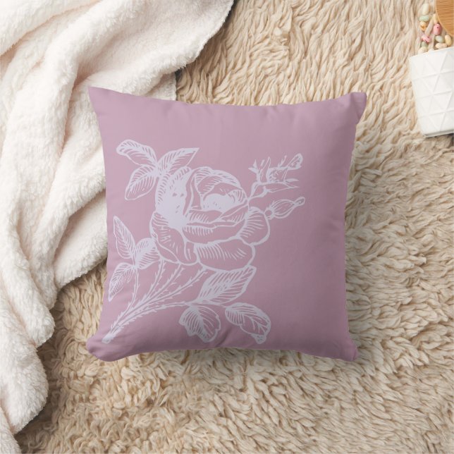 Oreiller à lancer Rose Mauve (Couverture)