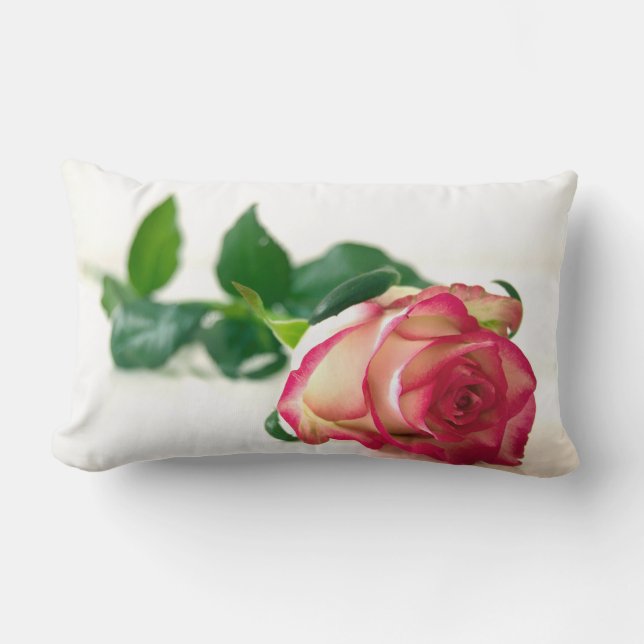 Oreiller à lancer Rose unique (Recto)