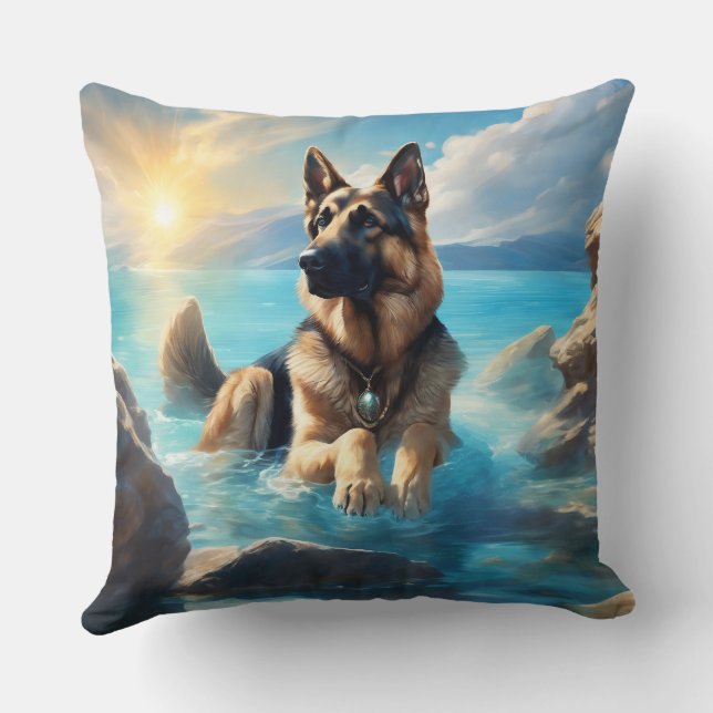 Oreiller à lancer Rottweiler (Verso)