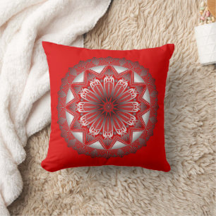 Oreiller à lancer rouge Ramadan Mandala