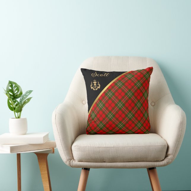 Oreiller à lancer Scott Tartan (Chaise)