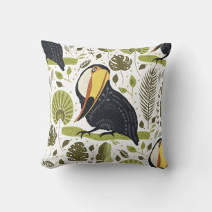 Oreiller à lancer Toucan Paradise