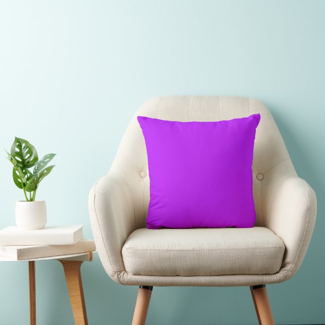 Oreiller à lancer violet néon (Chaise)