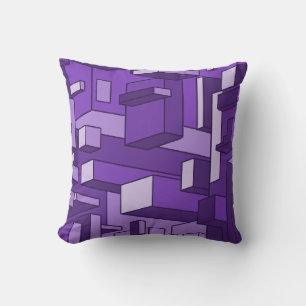 Oreiller à lancer violet psychédélique Améthyste