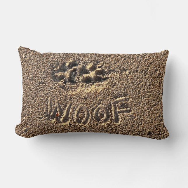 Oreiller à lancer "Woof" (Recto)