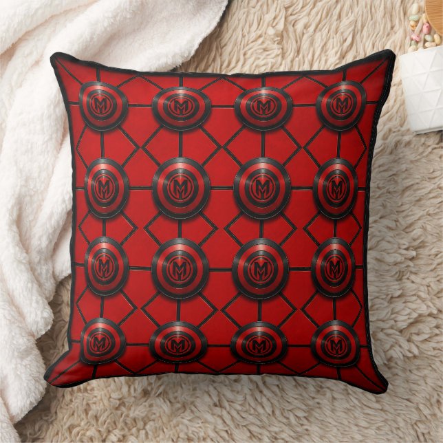oreiller à motif de bouclier munkus/cousin de héro (Couverture)
