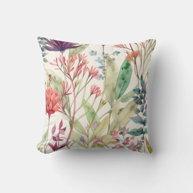 oreiller à motif floral vintage (Recto)