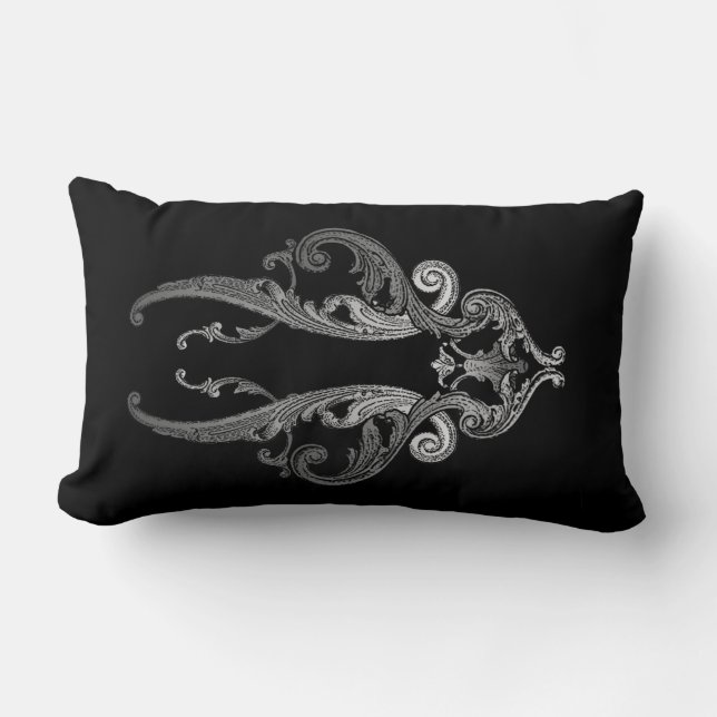 Oreiller à motif gothique orné élégant (version 2) (Recto)