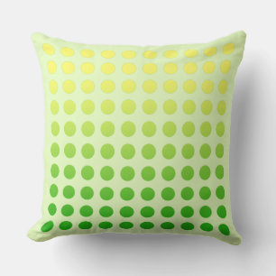 Oreiller à motif pois verts dégradés 2