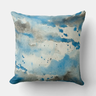oreiller abstrait aquarelle