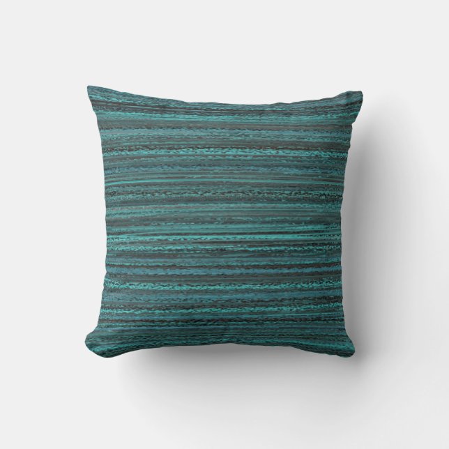 Oreiller Abstrait Turquoise (Recto)