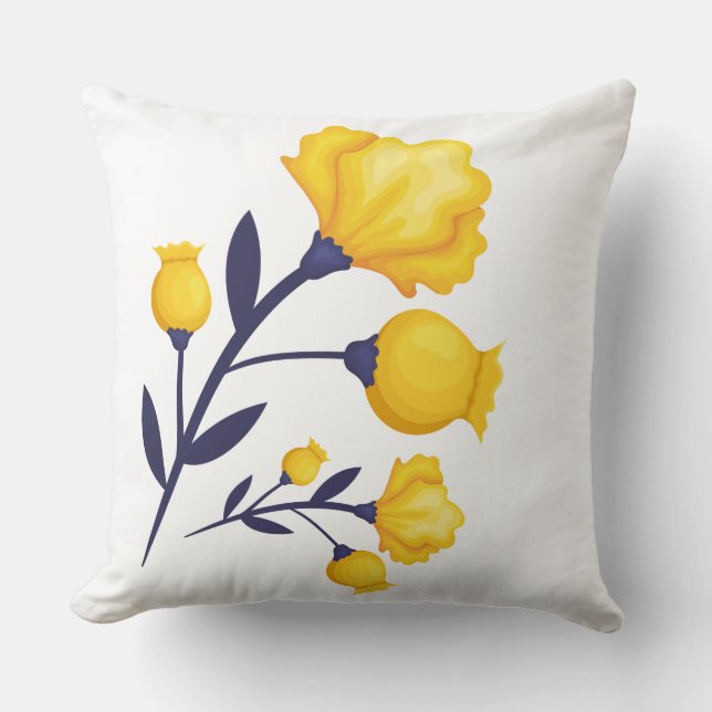 Oreiller accentuel-Oreiller jeté Tulipes (Recto)
