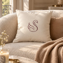 Oreiller accentueux minimaliste cygne Luxe discret