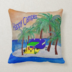 Oreiller amusant Happy Camper