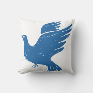 Oreiller aux merles bleus