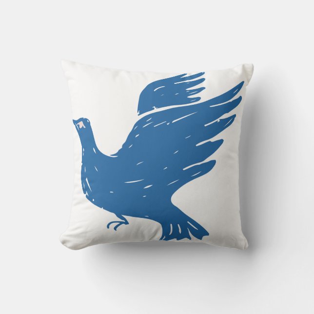 Oreiller aux merles bleus (Recto)