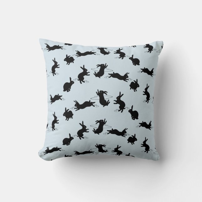 Oreiller Binky Bunnies (Bleu clair) (Recto)