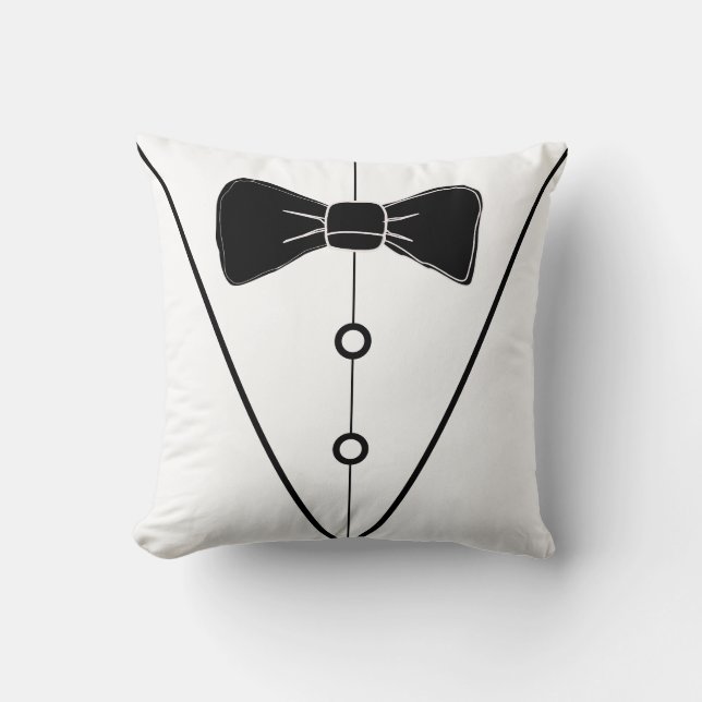 Oreiller blanc Tuxedo (Recto)