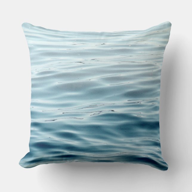 Oreiller bleu et gris eau (Recto)
