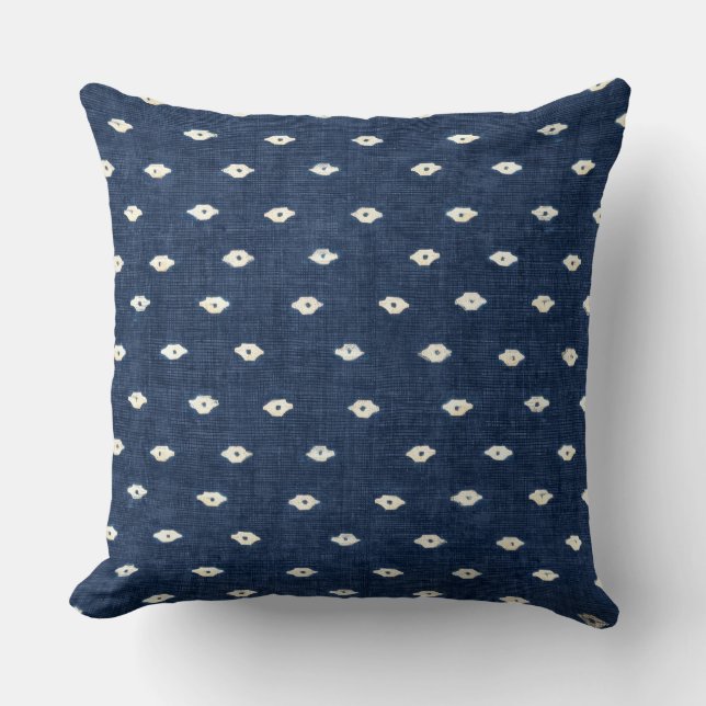 Oreiller bleu Indigo (Recto)