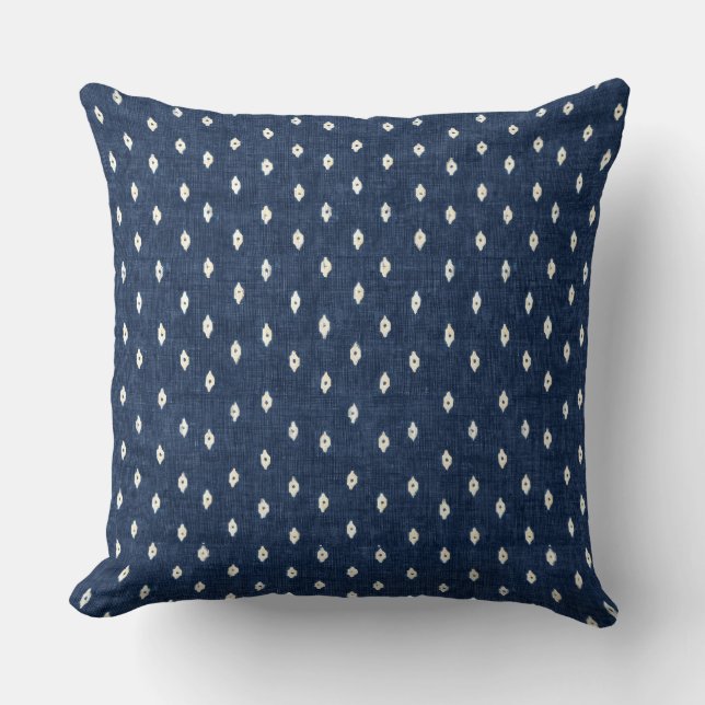 Oreiller bleu Indigo (Recto)