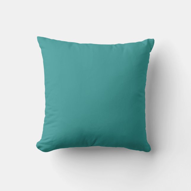Oreiller bleu moyen doux solide (Recto)