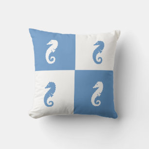 Oreiller bloc de couleur hippocampe