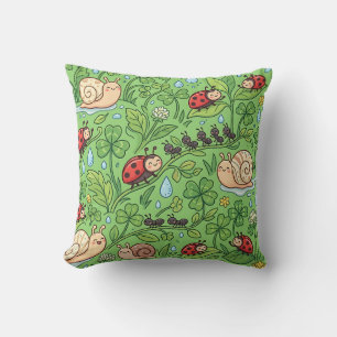 Oreiller Bugs de jardin – Escargot coccinelle