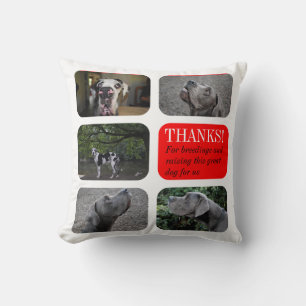 Oreiller Cadeau Personnalisé pour Éleveur de Dogue