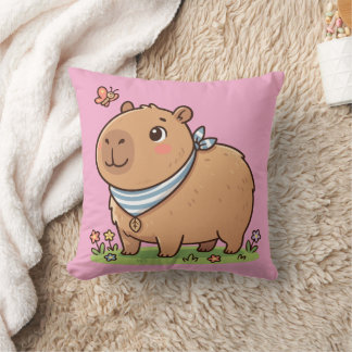Oreiller Capybara Mignon | Coussin de Jet Adorable