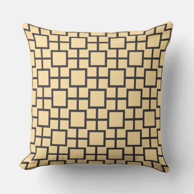 Oreiller carré Beige (Recto)