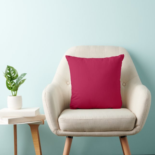 Oreiller Carré moderne en brique rouge 16 pouces (Chaise)